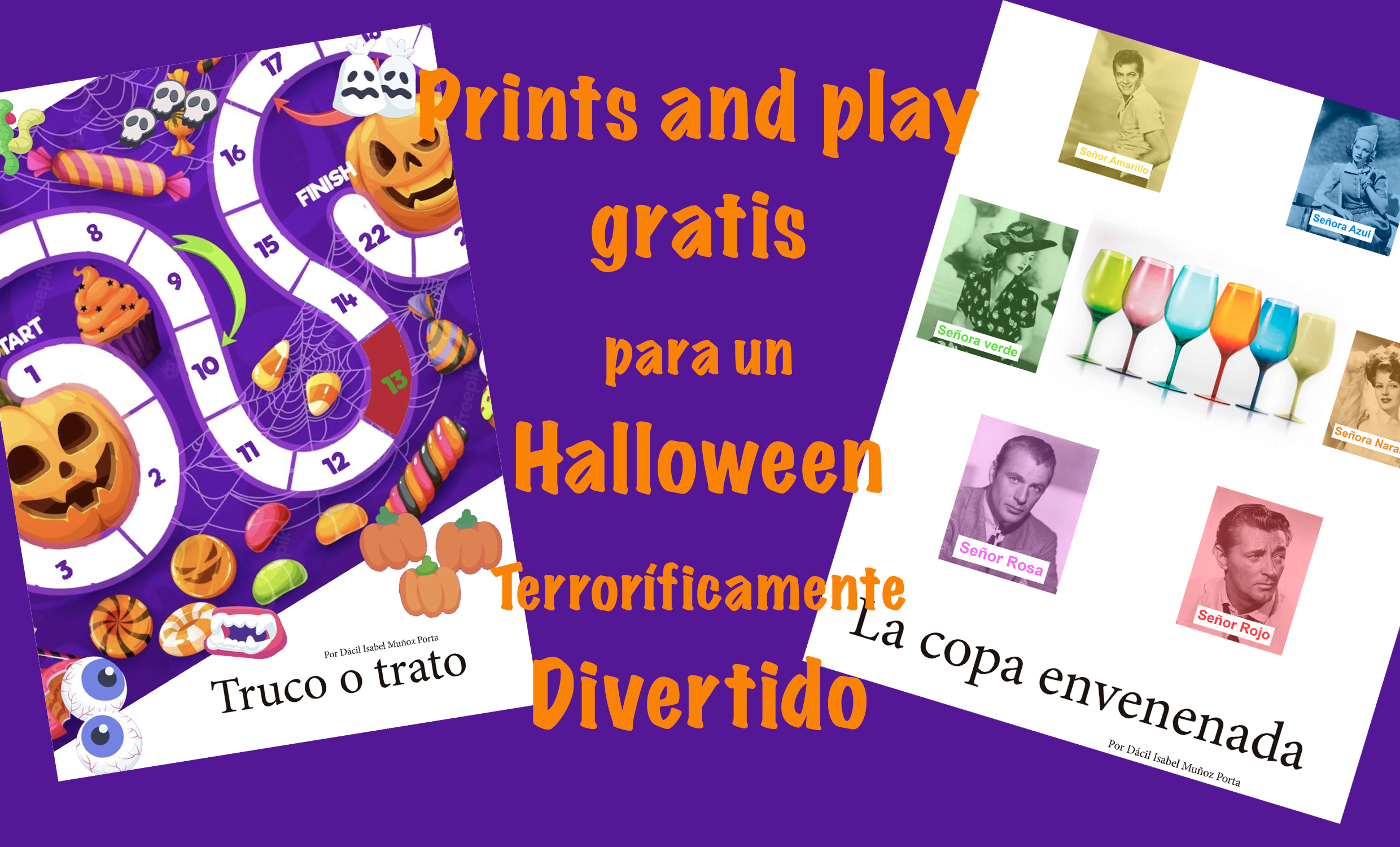 Juegos print and play gratis para la terrorífica noche de Halloween